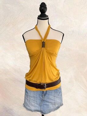 Seduction’s Yellow Halter Top
